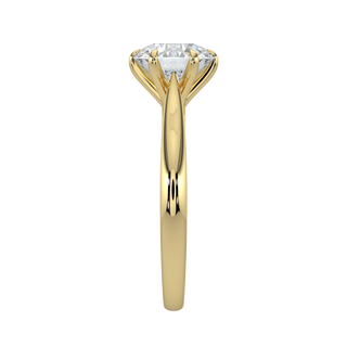 Radiant LGD Solitaire Ring-Yellow Gold
