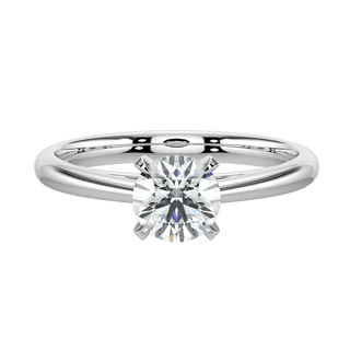 Classic LGD Solitaire Ring-White Gold