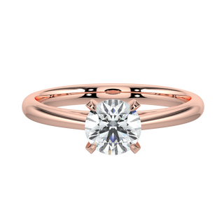 Classic Solitaire Ring-Rose Gold