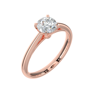 Classic Solitaire Ring-Rose Gold