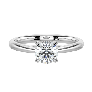 Classic Solitaire Ring-White Gold