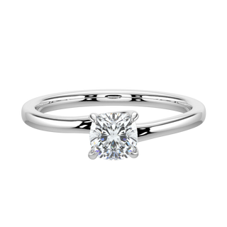 Round LGD Solitaire Ring-White Gold