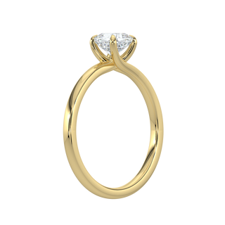 Round LGD Solitaire Ring-Yellow Gold