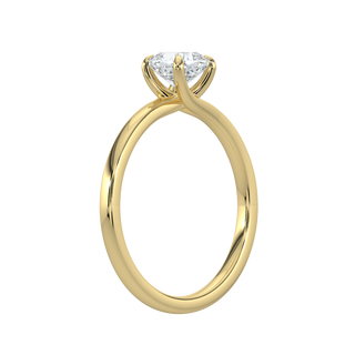 Round Solitaire Ring-Yellow Gold