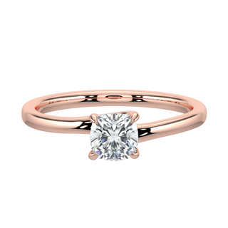 Round LGD Solitaire Ring-Rose Gold