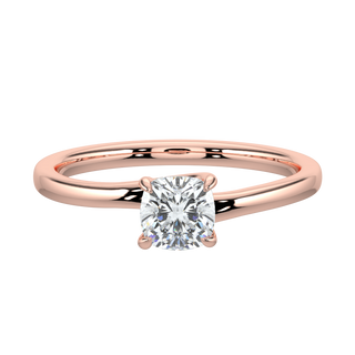 Round Solitaire Ring-Rose Gold