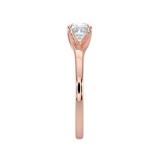 Round LGD Solitaire Ring-Rose Gold