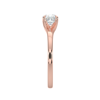 Round Solitaire Ring-Rose Gold
