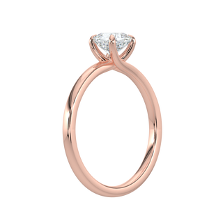 Round LGD Solitaire Ring-Rose Gold