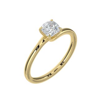 Round LGD Solitaire Ring-Yellow Gold