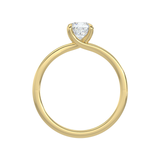 Round LGD Solitaire Ring-Yellow Gold