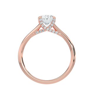 Classic Oval LGD Solitaire Ring-Rose Gold