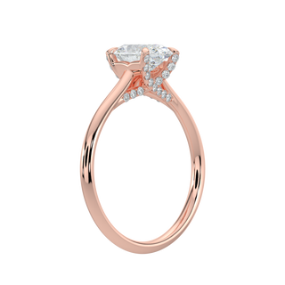 Classic Oval LGD Solitaire Ring-Rose Gold