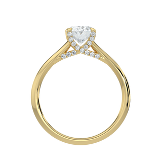 Classic Oval LGD Solitaire Ring-Yellow Gold