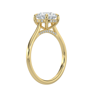 Serene LGD Solitaire Ring-Yellow Gold