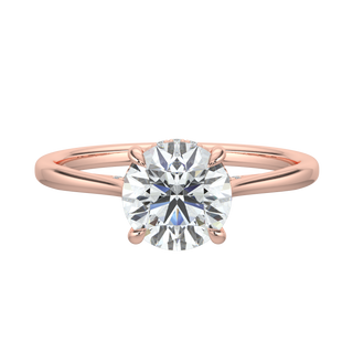 Serene LGD Solitaire Ring-Rose Gold