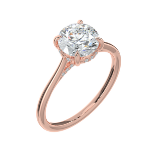 Serene LGD Solitaire Ring-Rose Gold