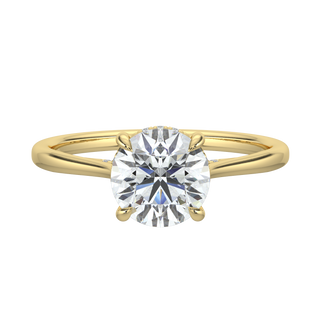 Serene LGD Solitaire Ring-Yellow Gold
