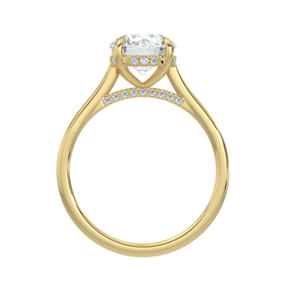 Serene LGD Solitaire Ring-Yellow Gold