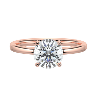 Crown LGD Solitaire Ring-Rose Gold