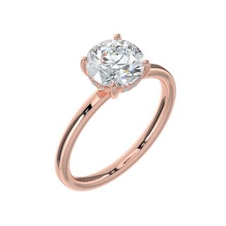 Crown LGD Solitaire Ring-Rose Gold