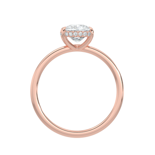 Luxe Cushion LGD Solitaire Ring-Rose Gold