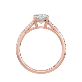 Aurora Oval LGD Solitaire Ring-Rose Gold