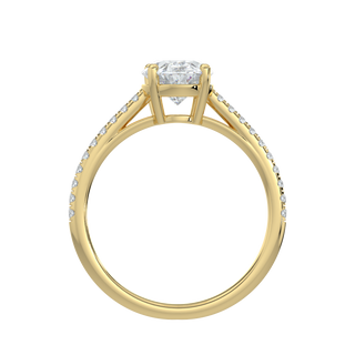 Aurora Oval LGD Solitaire Ring-Yellow Gold