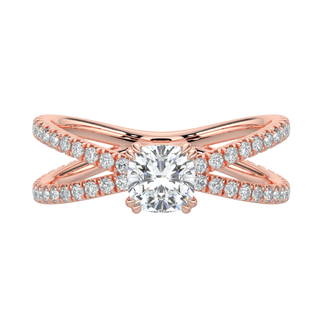 Serenity Solitaire Ring-Rose Gold