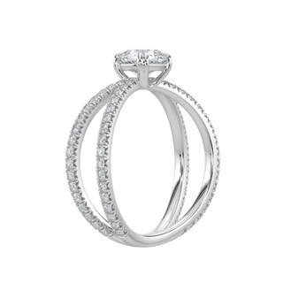Serenity LGD Solitaire Ring-White Gold