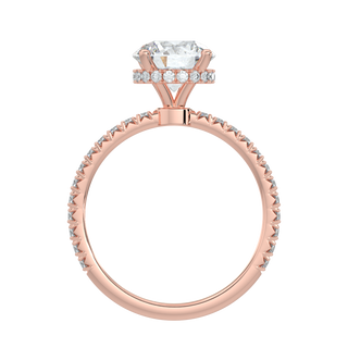 Fairytale LGD Solitaire Ring-Rose Gold