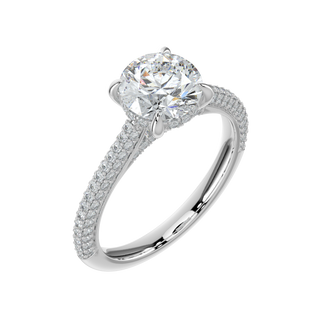 Melody LGD Solitaire Ring-White Gold