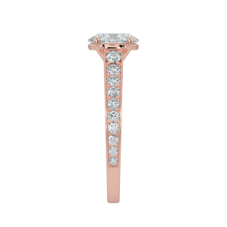 Oval LGD Solitaire Ring-Rose Gold