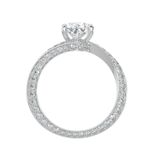 Royale Pear LGD Solitaire Ring-White Gold