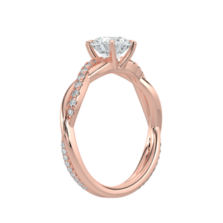 LGD Solitaire Infinity Ring-Rose Gold