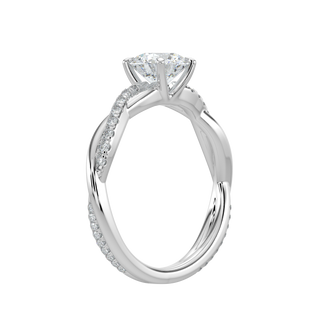 LGD Solitaire Infinity Ring-White Gold