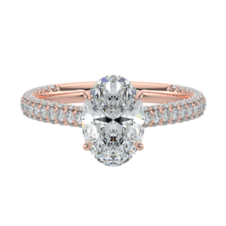 Twilight LGD Solitaire Ring-Rose Gold