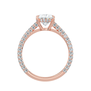 Twilight LGD Solitaire Ring-Rose Gold