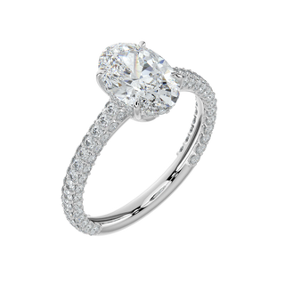 Twilight LGD Solitaire Ring-White Gold