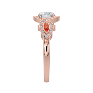 Infinity Solitaire Ring-Rose Gold