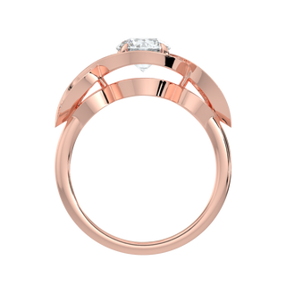 Infinity Solitaire Ring-Rose Gold