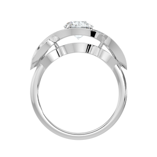 Infinity LGD Solitaire Ring-White Gold