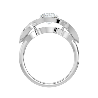 Infinity Solitaire Ring-White Gold