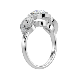 Infinity Solitaire Ring-White Gold