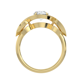 Infinity Solitaire Ring-Yellow Gold