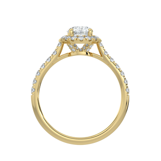 Radiant Oval LGD Solitaire Ring-Yellow Gold