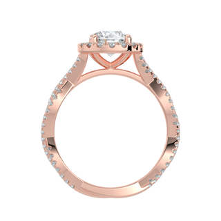 Dual Infinity LGD Solitaire Ring-Rose Gold