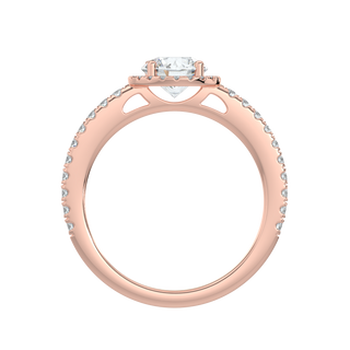 Wedding Solitaire Ring-Rose Gold