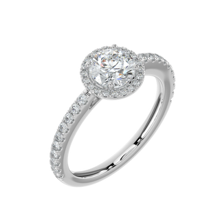 Wedding Solitaire Ring-White Gold