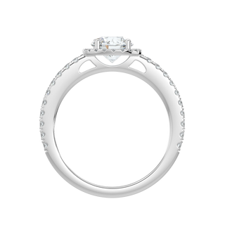 Wedding LGD Solitaire Ring-White Gold